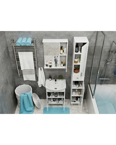 Тумба под раковину Onika Кристалл 55.18 105555 Белая