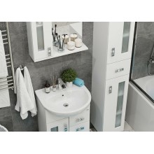 Тумба под раковину Onika Кристалл 55.182 105551 Белая