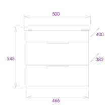 Тумба под раковину Onika Легран 50.13 105031 подвесная Дуб галифакс
