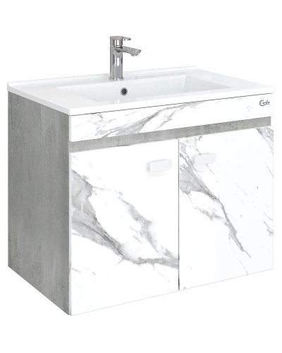 Тумба под раковину Onika Марбл 75.02 107517 подвесная Мрамор Камень бетонный