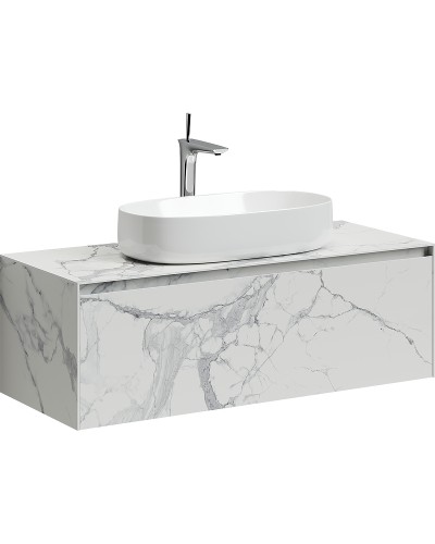 Тумба под раковину Sancos Stone 120 ST120SV подвесная Statuario White