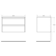 Тумба Pietra Bianca 80 см BelBagno Kraft KRAFT-800-2C-SO-PB