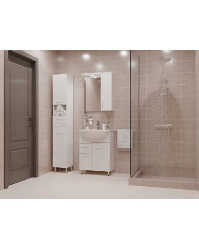 Тумба белый глянец 66,2 см Cersanit Erica New SU-ERN-ERI70