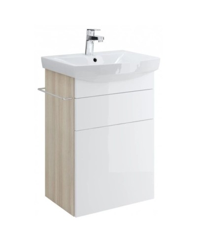 Тумба белый/ясень 46 см Cersanit Smart SU-SMA-CA50/Wh