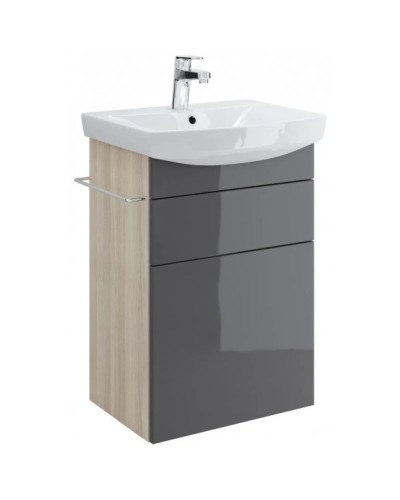 Тумба серый/ясень 46 см Cersanit Smart SU-SMA-CA50/Gr