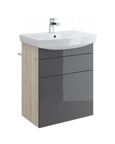Тумба серый/ясень 55,4 см Cersanit Smart SU-SMA-CA60/Gr