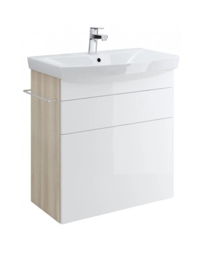 Тумба белый/ясень 64,5 см Cersanit Smart SU-SMA-CA70/Wh