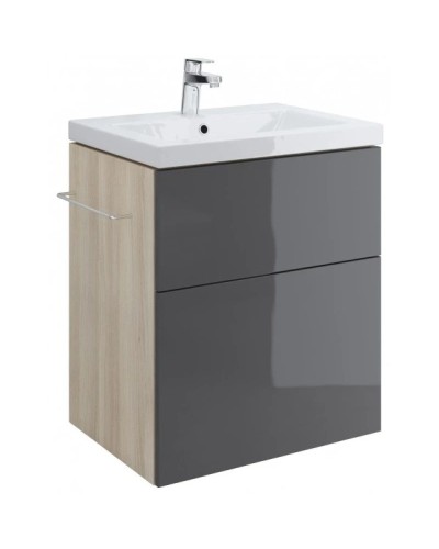 Тумба серый/ясень 59,8 см Cersanit Smart SU-SMA-CO60/Gr