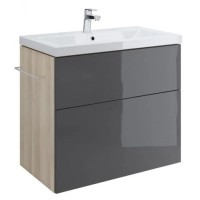 Тумба серый/ясень 79 см Cersanit Smart SU-SMA-CO80/Gr