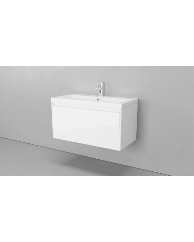Тумба под раковину Velvex Klaufs 90 tpKLA.90.1Y.NEW-616.216 подвесная Белая