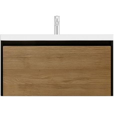 Тумба под раковину Velvex Klaufs 90 tpKLA.90.1Y.NEW-617.217 подвесная Шатанэ Черная