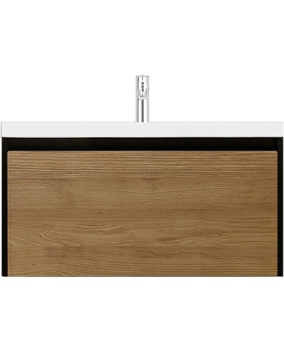 Тумба под раковину Velvex Klaufs 90 tpKLA.90.1Y.NEW-617.217 подвесная Шатанэ Черная