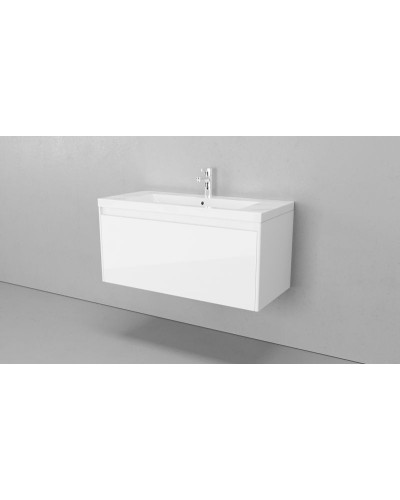 Тумба под раковину Velvex Klaufs 100 tpKLA.100.1Y.NEW-616.216 подвесная Белая