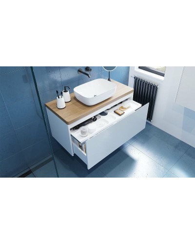 Тумба под раковину Velvex Klaufs 100 tpKLA.100.1Y.NEW-616.216 подвесная Белая