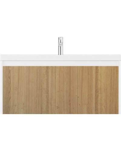 Тумба под раковину Velvex Klaufs 100 tpKLA.100.1Y.NEW-617.216 подвесная Шатанэ Белая