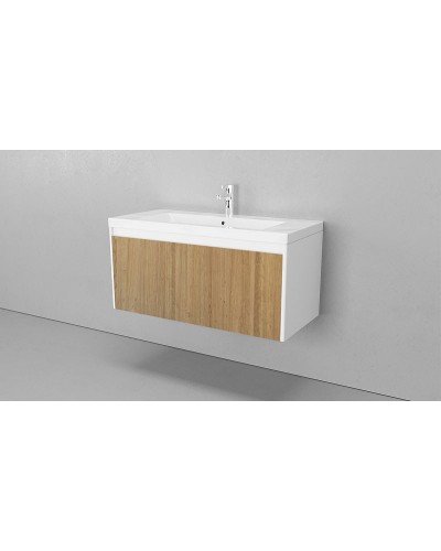 Тумба под раковину Velvex Klaufs 100 tpKLA.100.1Y.NEW-617.216 подвесная Шатанэ Белая