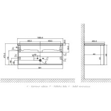 Тумба под раковину Velvex Klaufs 100 tpKLA.100.1Y.NEW-617.217 подвесная Шатанэ Черная