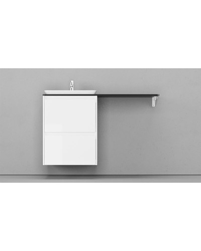 Тумба под раковину Velvex Klaufs 56 tpKLA.56.50.2Y-616.216 подвесная Белая