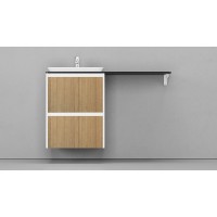 Тумба под раковину Velvex Klaufs 56 tpKLA.56.50.2Y-617.216 подвесная Шатанэ Белая