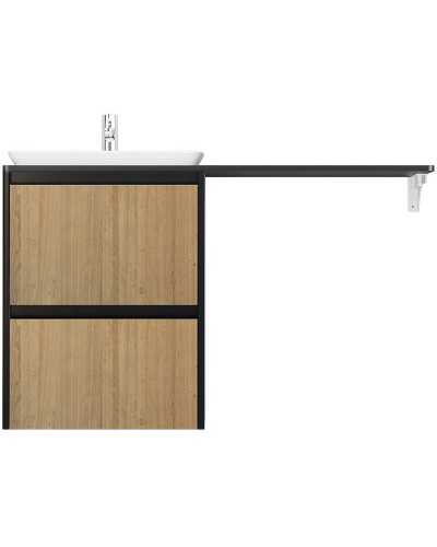 Тумба под раковину Velvex Klaufs 56 tpKLA.56.50.2Y-617.217 подвесная Шатанэ Черная