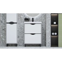 Тумба под раковину Velvex Rigli 60 tnRIG.60.2Y-21.631.231 Белая Графит