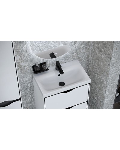 Тумба под раковину Velvex Rigli 60 tnRIG.60.2Y-21.631.231 Белая Графит