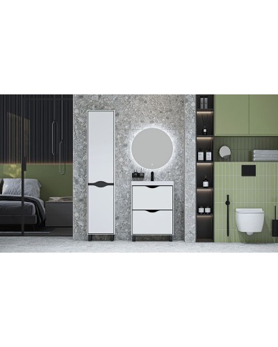 Тумба под раковину Velvex Rigli 60 tnRIG.60.2Y-21.631.231 Белая Графит