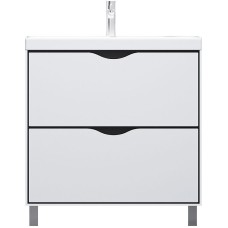 Тумба под раковину Velvex Rigli 80 tnRIG.80.2Y-21.631.231 Белая Графит