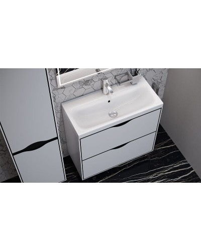 Тумба под раковину Velvex Rigli 80 tnRIG.80.2Y-21.631.231 Белая Графит
