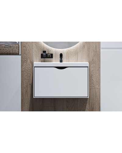 Тумба под раковину Velvex Rigli 80 tpRIG.80.1Y-21.631.231 подвесная Белая Графит