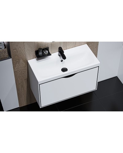 Тумба под раковину Velvex Rigli 80 tpRIG.80.1Y-21.631.231 подвесная Белая Графит