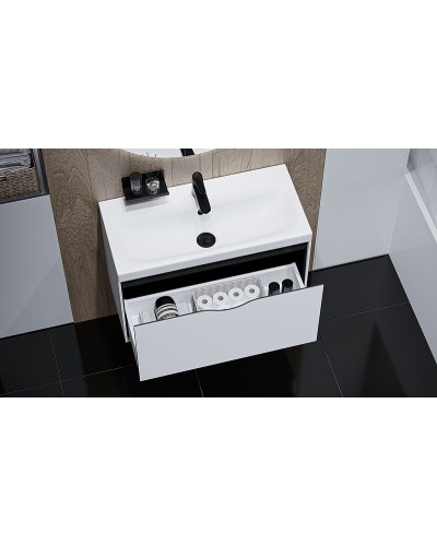 Тумба под раковину Velvex Rigli 80 tpRIG.80.1Y-21.631.231 подвесная Белая Графит