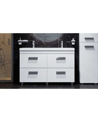 Тумба под раковину Velvex Orlando 120 tnORL.120-211 Белая матовая