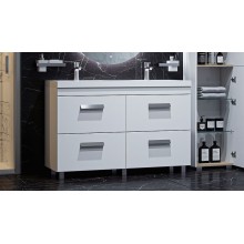 Тумба под раковину Velvex Orlando 120 tnORL.120-211 Белая матовая