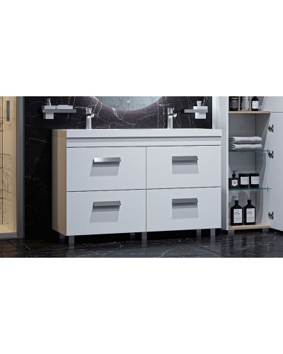 Тумба под раковину Velvex Orlando 120 tnORL.120-211 Белая матовая