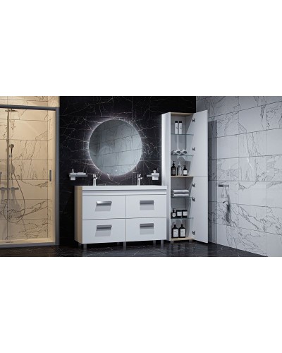 Тумба под раковину Velvex Orlando 120 tnORL.120-211 Белая матовая