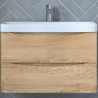 Тумба под раковину Velvex Clay 80 tpCLA.80.2Y-230 подвесная Дуб верона