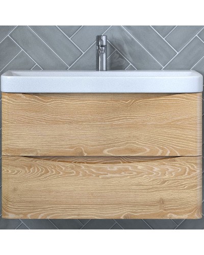 Тумба под раковину Velvex Clay 80 tpCLA.80.2Y-230 подвесная Дуб верона