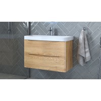 Тумба под раковину Velvex Clay 80 tpCLA.80.2Y-230 подвесная Дуб верона