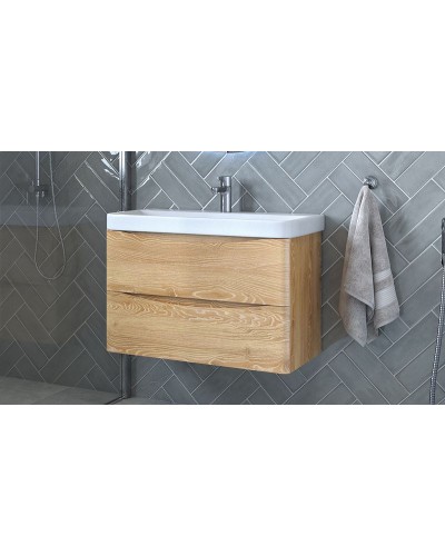 Тумба под раковину Velvex Clay 80 tpCLA.80.2Y-230 подвесная Дуб верона