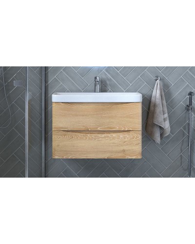 Тумба под раковину Velvex Clay 80 tpCLA.80.2Y-230 подвесная Дуб верона