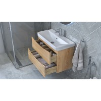 Тумба под раковину Velvex Clay 80 tpCLA.80.2Y-230 подвесная Дуб верона