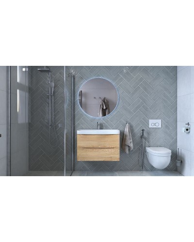 Тумба под раковину Velvex Clay 80 tpCLA.80.2Y-230 подвесная Дуб верона