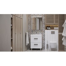 Тумба под раковину Velvex Orlando 60 tnORL.60-211 Белая матовая