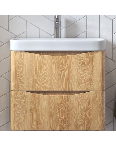 Тумба под раковину Velvex Clay 60 tpCLA.60.2Y-230 подвесная Дуб верона