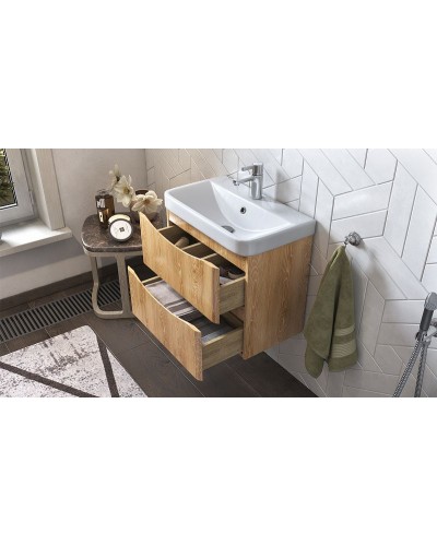 Тумба под раковину Velvex Clay 60 tpCLA.60.2Y-230 подвесная Дуб верона