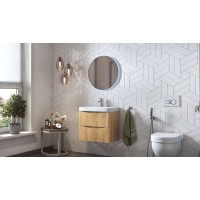 Тумба под раковину Velvex Clay 60 tpCLA.60.2Y-230 подвесная Дуб верона