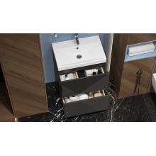 Тумба под раковину Velvex Edge 60 tnEDG.60.2Y-231 Графит