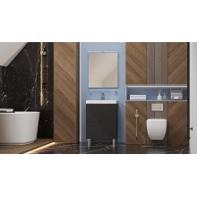 Тумба под раковину Velvex Edge 60 tnEDG.60.2Y-231 Графит