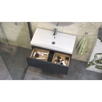 Тумба под раковину Velvex Edge 80 tpEDG.80.1Y-231 подвесная Графит